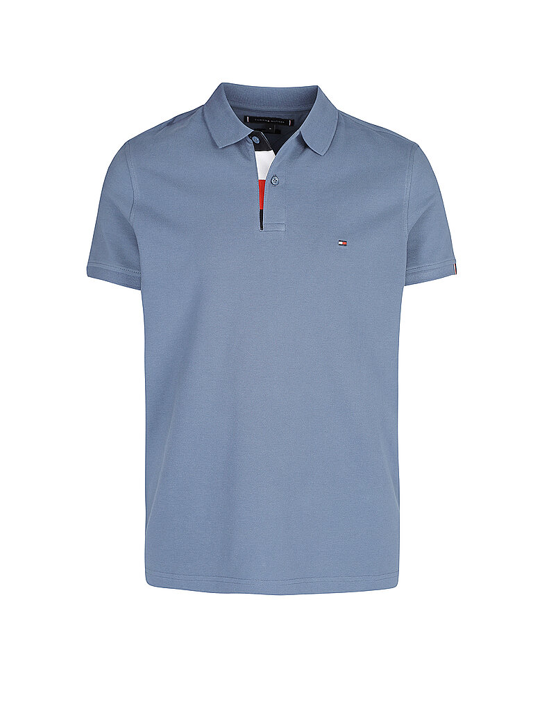 TOMMY HILFIGER Poloshirt Regular Fit  blau | L